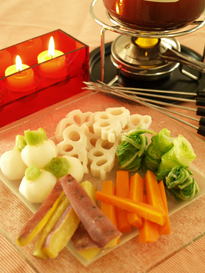 冬野菜のバーニャカウダフォンデュ