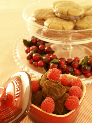 大きなマカロン（Choco＆Berry)&Very Berry トリュフ